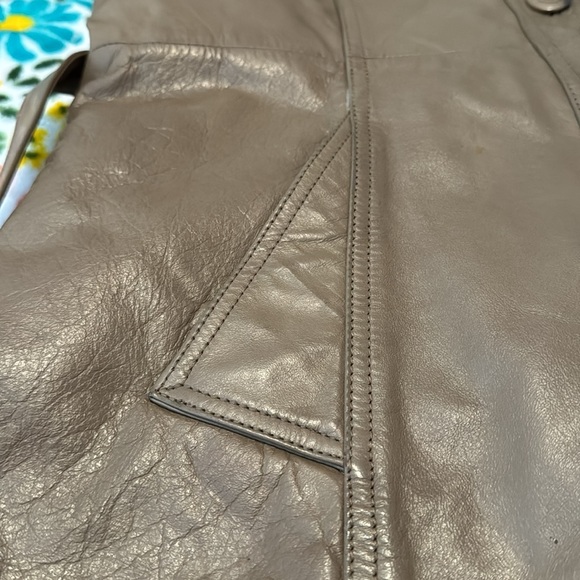 Vintage 1980’s Women’s Wilson’s Suede and Leather Trench-coat in XL/16 - Picture 10 of 16